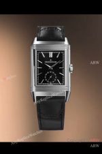 Top Quality Replica Jaeger-LeCoultre Reverso Classic Different Colors Leather Strap Different Colors Face Dial Silver Bezel Watch 23*34mm
